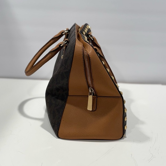 Michael Kors Brown Studded Women's Bag - Picture 6 of 10